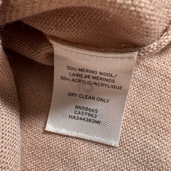 Halogen Women’s Tan Cotton‎ Knit V Neck Cardigan Sweater Size S - Picture 5 of 6